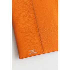 Hermes R.M.S Passport Holder in Apricot Evercolor Calfskin