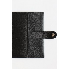 Hermes R.M.S Passport Holder in Black Evercolor Calfskin