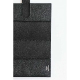 Hermes R.M.S Passport Holder in Black Evercolor Calfskin