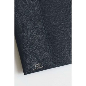 Hermes R.M.S Passport Holder in Blue Nuit Evercolor Calfskin