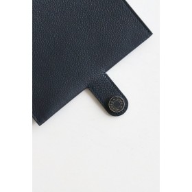 Hermes R.M.S Passport Holder in Blue Nuit Evercolor Calfskin