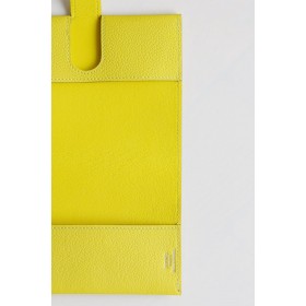 Hermes R.M.S Passport Holder in Lime Evercolor Calfskin