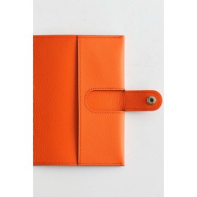 Hermes R.M.S Passport Holder in Orange Evercolor Calfskin