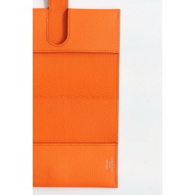 Hermes R.M.S Passport Holder in Orange Evercolor Calfskin
