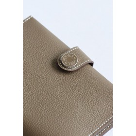 Hermes R.M.S Passport Holder in Taupe Evercolor Calfskin
