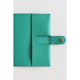 Hermes R.M.S Passport Holder in Vert Verone Evercolor Calfskin