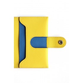 Hermes R.M.S Verso Card Holder in Jaune de Naples Evergrain Calfskin