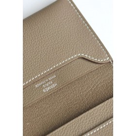 Hermes R.M.S Card Holder in Taupe Evergrain Calfskin