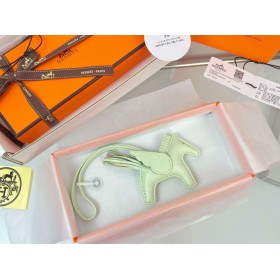 Hermes Rodeo Pegase PM Bag Charm in Vert Fizz Lambskin