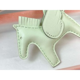Hermes Rodeo Pegase PM Bag Charm in Vert Fizz Lambskin
