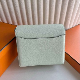 Hermes Roulis Mini 18 Bag in Vert Fizz Evercolor Calfskin