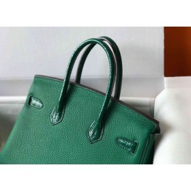 Hermes Touch Birkin 25cm Limited Edition Green Bag
