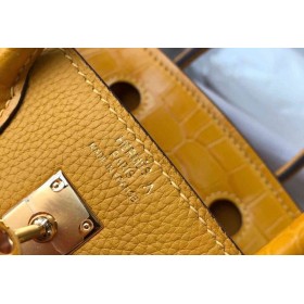 Hermes Touch Birkin 25cm Limited Edition Yellow Bag