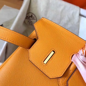 Hermes Birkin 30 Handmade Bag In Yellow Epsom Leather